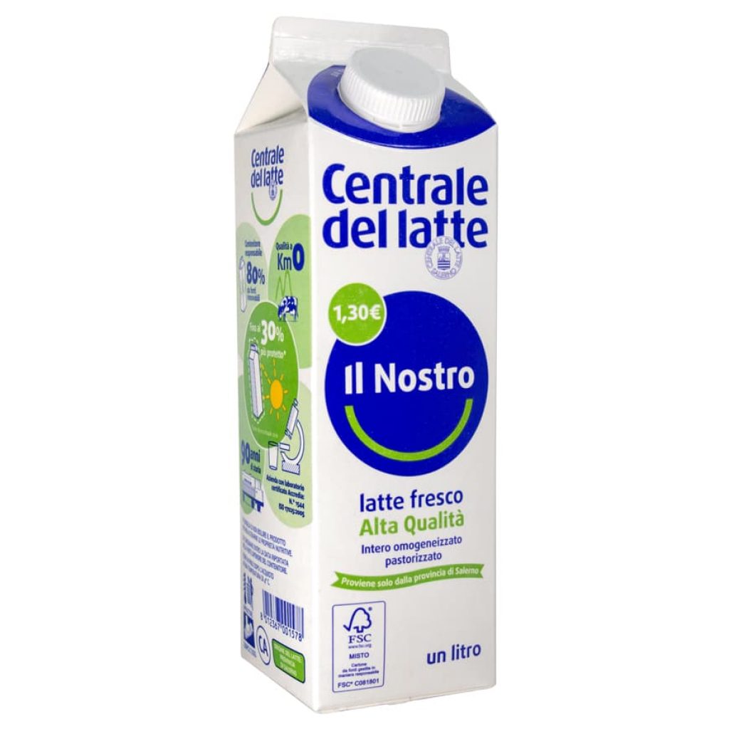 Latte fresco pastorizzato intero “Alta Qualità” 1,30€ 1L