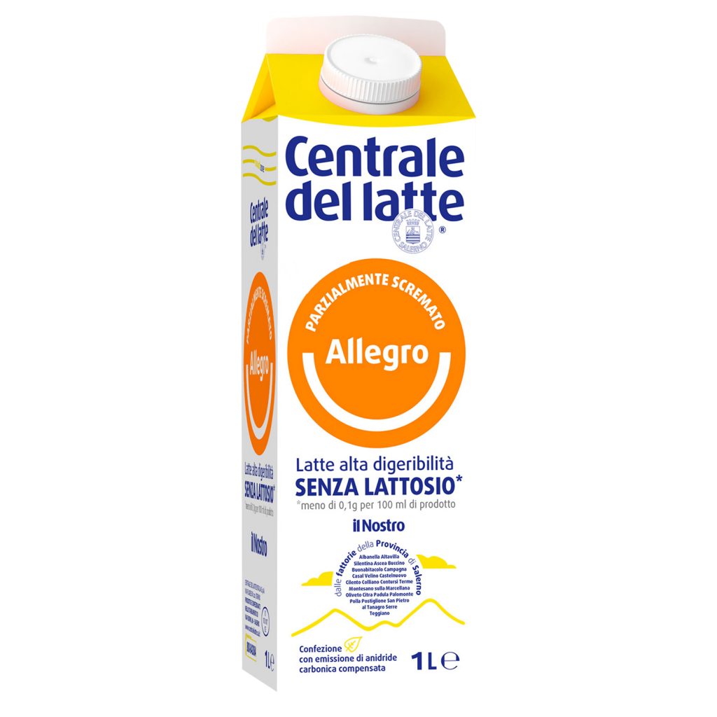 Latte Allegro – Parzialmente scremato – Alta Digeribilità – Senza lattosio 1 L