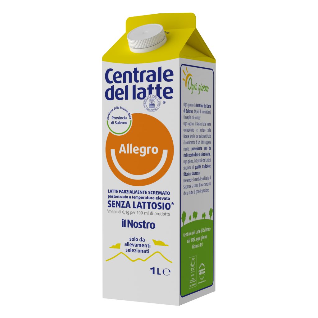 Latte Allegro – Parzialmente scremato – Alta Digeribilità – Senza lattosio 1 L