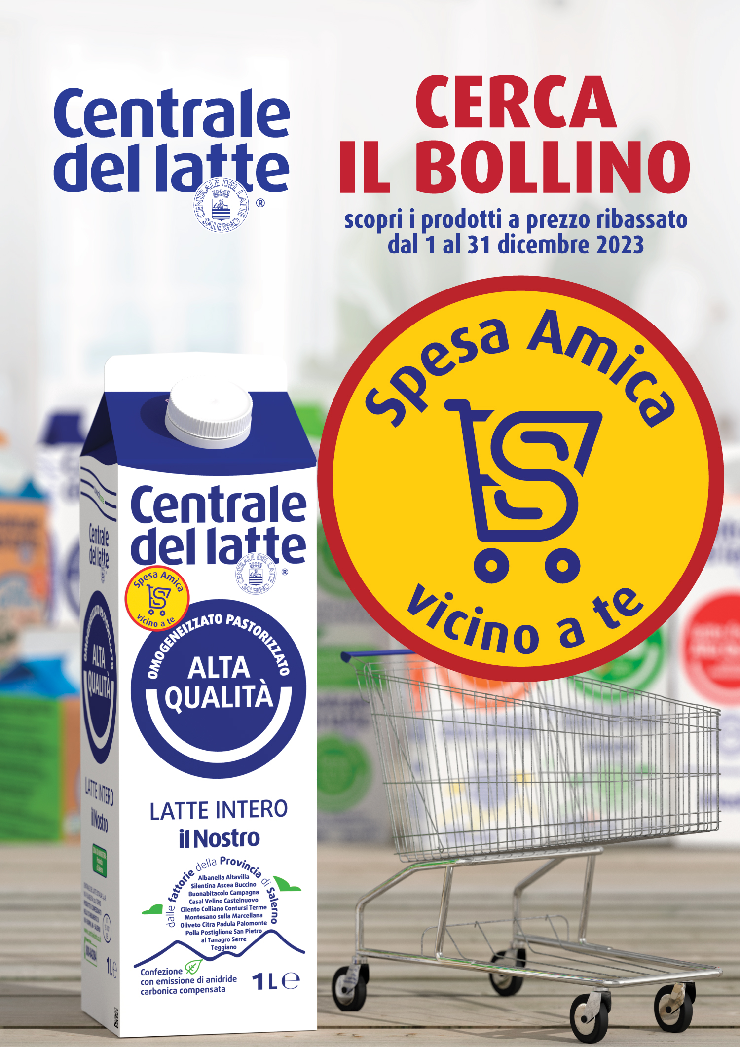 Latte intero UHT 1L - Centrale del Latte di Salerno